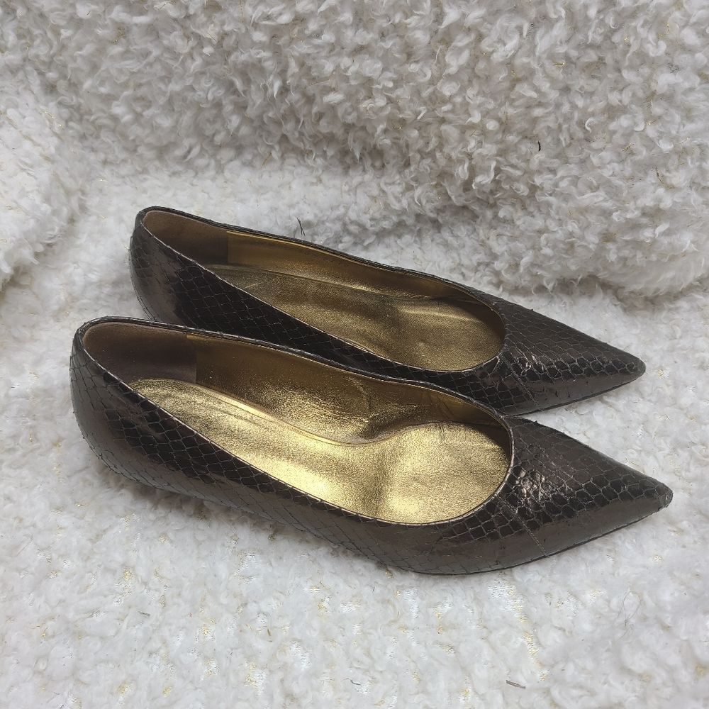 Giuseppe Zanotii Leather Pointed Toe Low Heels size 36.5